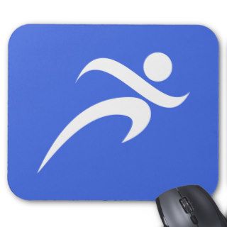 Royal Blue Running Mouse Pads