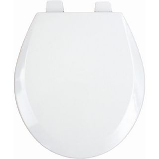 Bemis Molded Wood Decorator Commercial Open Front Round Toilet Seat