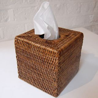 rattan tissue box cover by coco målé interiors