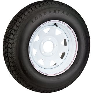 High-Speed Radial Trailer Tire Assembly, Spoked, ST175/80R-13  13in. High Speed Trailer Tires   Wheels