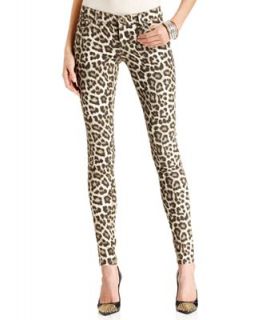 MICHAEL Michael Kors Jeans, Skinny Leopard   Jeans   Women