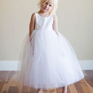 lace flower girl dress by gilly gray