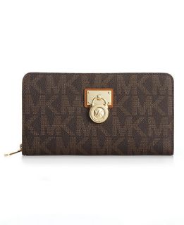 MICHAEL Michael Kors Hamilton Signature Zip Around Wallet   Handbags & Accessories