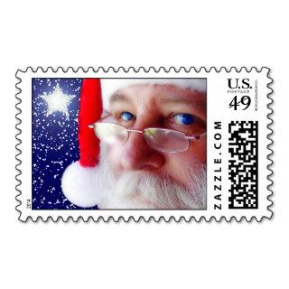 Santa Claus is Watching You 2 Postage Stamps