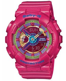 Baby G Womens Analog Digital Pink Resin Strap Watch 46x43mm BA112 4A   Watches   Jewelry & Watches
