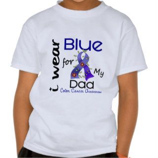 Colon Cancer I Wear Blue For My Dad 43 T shirt