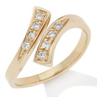 .08ct Absolute™ Round Pavé Adjustable Toe Ring