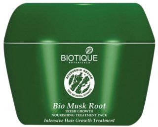 Biotique Bio Musk Root Fresh Hair Growth Nourishing treatment Pack 230gms  Hair Regrowth Treatments  Beauty