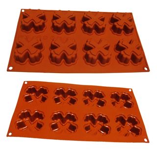 Chocolate Candy Cake Cross Shaped 8 cavity Silicone Mold/ Baking Pan Universal Silicone Bakeware