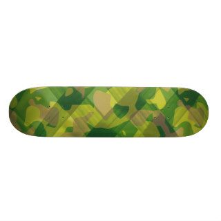 Camo Leaves Camouflage Pattern Gifts Custom Skate Board