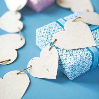 plantable wild flower paper heart bunting by the green gables
