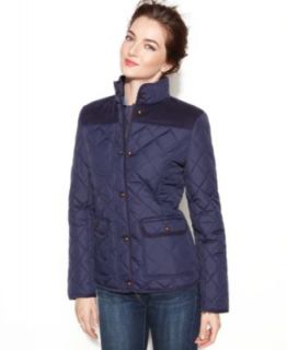 Tommy Hilfiger Stand Collar Fitted Puffer Jacket   Coats   Women