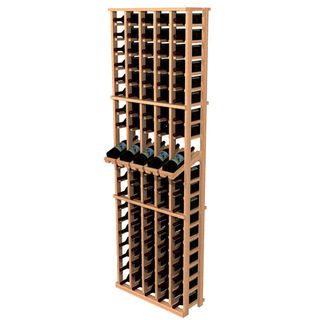 Traditional Redwood 5 Column Wine Rack with Display Row Wine Racks