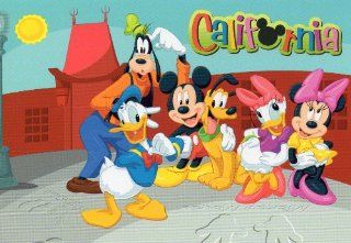 DONALD, DUFFY DUCK, & MICKEY MOUSE AND CREW CALIFORNIA USA DISNEY POSTCARD POST CARD PC57 WD CAL 228 