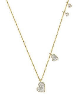 YellOra Diamond Necklace, YellOra Diamond Heart Pendant (1/4 ct. t.w.)   Necklaces   Jewelry & Watches