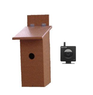 Birdhouse with Wi Fi IP227 Camera   Cedar Plastic Lumber  Bird Houses  Patio, Lawn & Garden