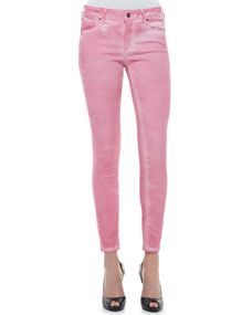 Rich and Skinny Coated Fitted Cropped Jeans
