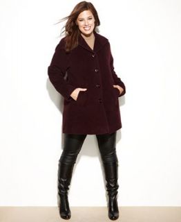 Jones New York Coat, Alpaca Blend Boucle Walker   Coats   Women