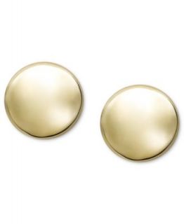 14k Gold Earrings, 12mm Domed Stud Earrings   Earrings   Jewelry & Watches