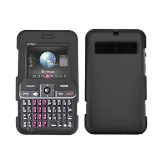 Hard Plastic Snap on Cover Fits Cricket A300, A310 MSGM8 II, MSGM8 Black Rubberized Cricket Cell Phones & Accessories