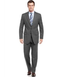Greg Norman for Tasso Elba Blue Deco Charcoal Suit Separates   Suits & Suit Separates   Men