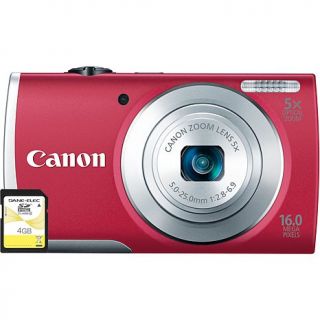 Canon PowerShot A2600 16MP, 720p HD 5X Optical Zoom Digital Camera with 4GB SDH