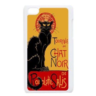 Custom Vintage Black Cat Case For Ipod Touch 4g 4th Generation PIP 226 Cell Phones & Accessories