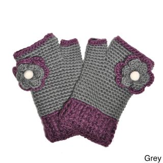 Flower Bloom Hand knit Woolen Hand warmer Gloves (Nepal) Gloves