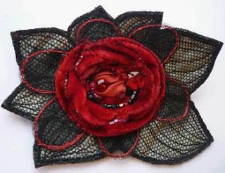 deep red classic rose 187 by ewa morawski textiles