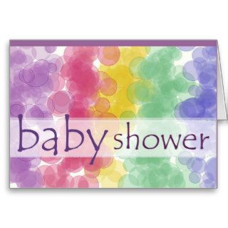 Bubble baby shower card