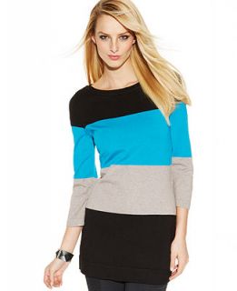 INC International Concepts Colorblocked Tunic Sweater   Sweaters   Women