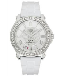 Juicy Couture Watch, Womens Pedigree White Silicone Strap 38mm 1901053   Watches   Jewelry & Watches
