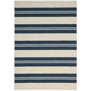 Barclay Butera Awninig Stripe Oxford Rug (7'9 x 10'10) by Nourison Barclay Butera 7x9   10x14 Rugs