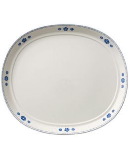 Villeroy & Boch Dinnerware, Farmhouse Touch Blueflowers Oval Serving Plate   Casual Dinnerware   Dining & Entertaining