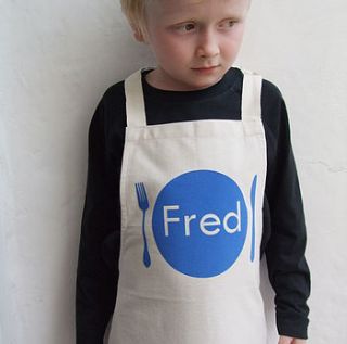 personalised boys apron by littlechook personalised childrens clothing