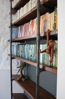 industrial vintage wooden shelves by inspirit