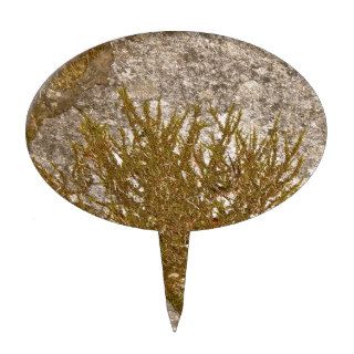 TREE OF LIFE, MOSS ON A ROCK CAKE TOPPER