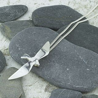 silver seagull pendant by jessica greenaway