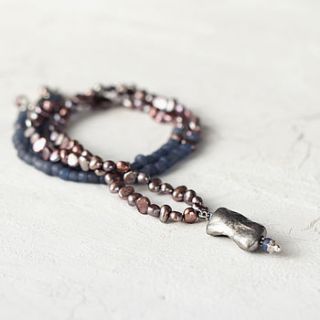 long pearl mala necklace by artique boutique
