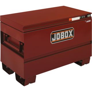 Jobox 36in. Heavy-Duty Steel Chest — Site-Vault Security System, 8.3 Cu. Ft., 36in.W x 20in.D x 23 3/4in.H, Model# 1-652990  Jobsite Boxes