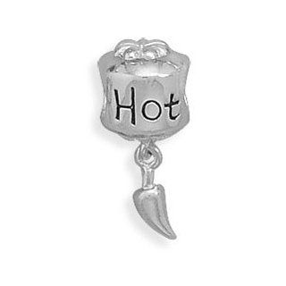 Sterling Silver Hot Pepper Charm Bead West Coast Jewelry Jewelry
