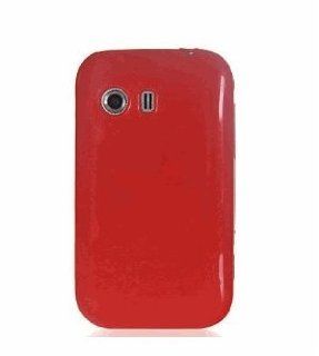 Samsung Galaxy Y S5360 RED Anti Skid Slim Tpu Case,gel Skin Case Cell Phones & Accessories
