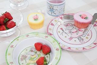 mousie ballerina melamine tableware giftset by milly green