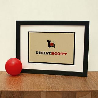 'great scott' limited edition art print by the typecast gallery