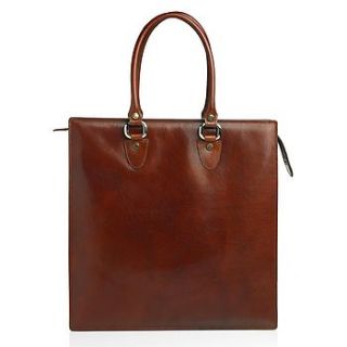 'caroline' italian handbag in 'whiskey' by classic italian