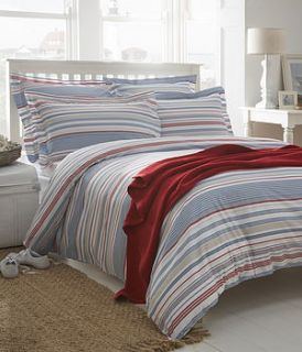 hudson stripe organic cotton bedding by the fine cotton company