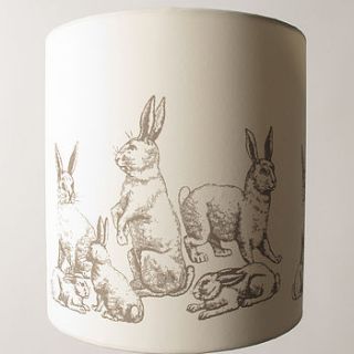 bunnies lampshade by charlotte gale