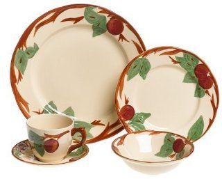Franciscan Apple 5 Piece Place Setting Soup Cereal Bowls Kitchen & Dining
