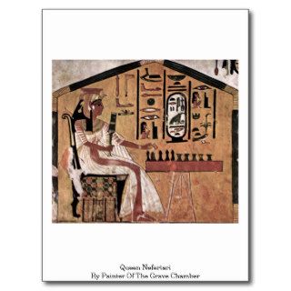 Queen Nefertari By Painter Of The Grave Chamber Post Card