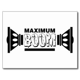 Maximum Boom ~ Music Audio DJ Hip Hop Post Card
